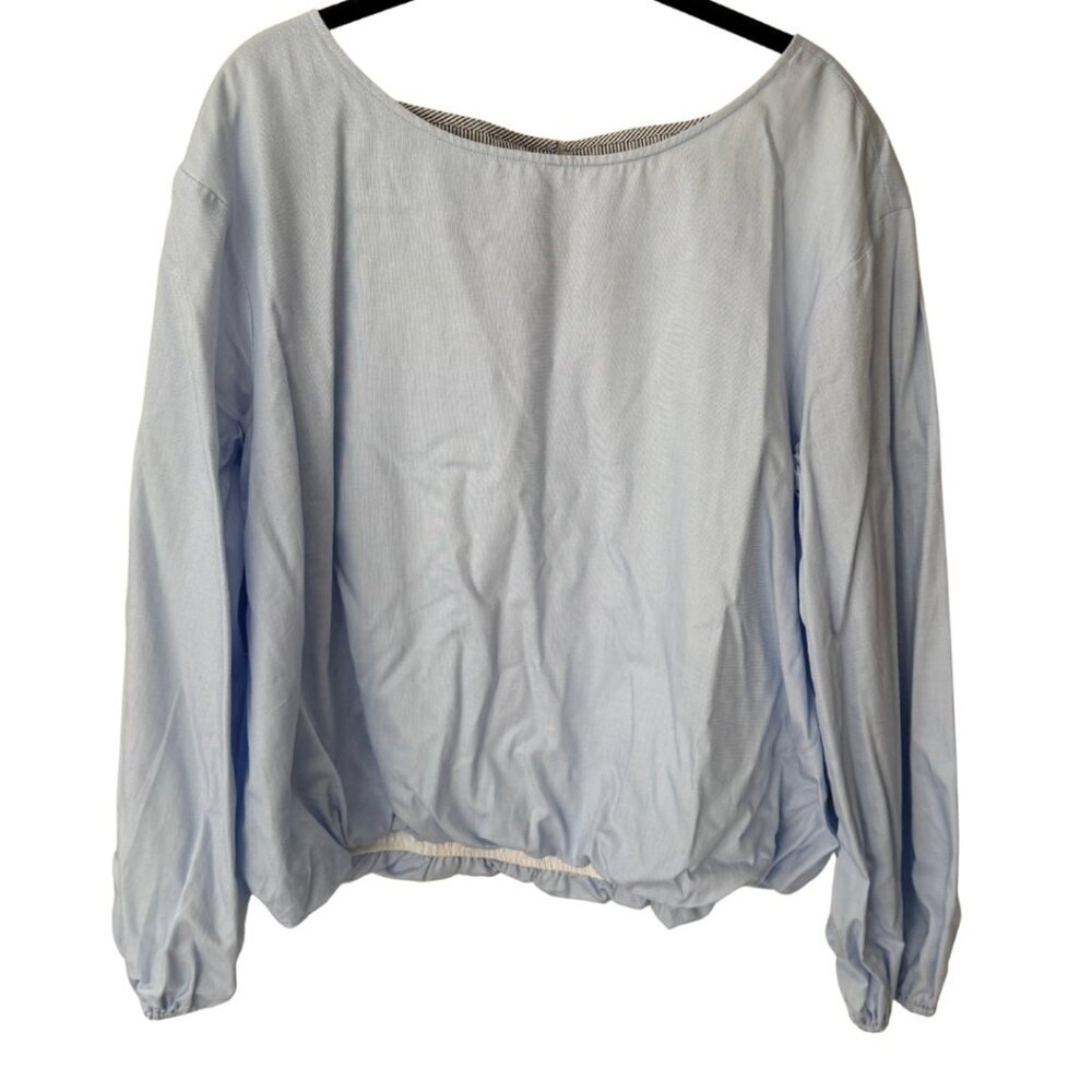 Anthropologie, Maeve, Blue, Flowy, Top, L